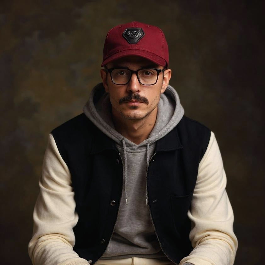 Cap/Jockey Burdeo 001