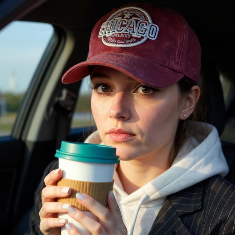 Cap/Jockey Chicago Red Coral